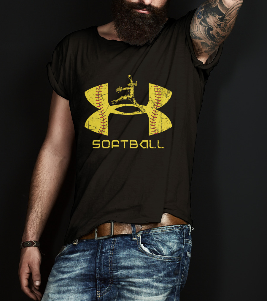 Softball Pitcher Yellow T-Shirt