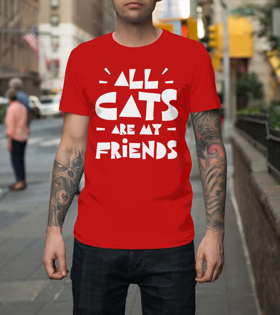 All Cats Are My Friends Cat Lover T-Shirt