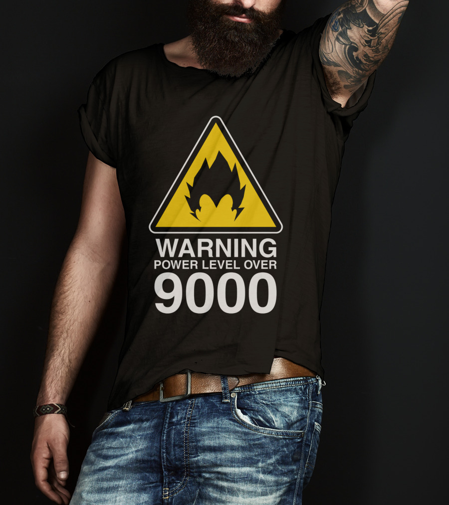 WARNING POWER LEVEL OVER 9000 T-Shirt