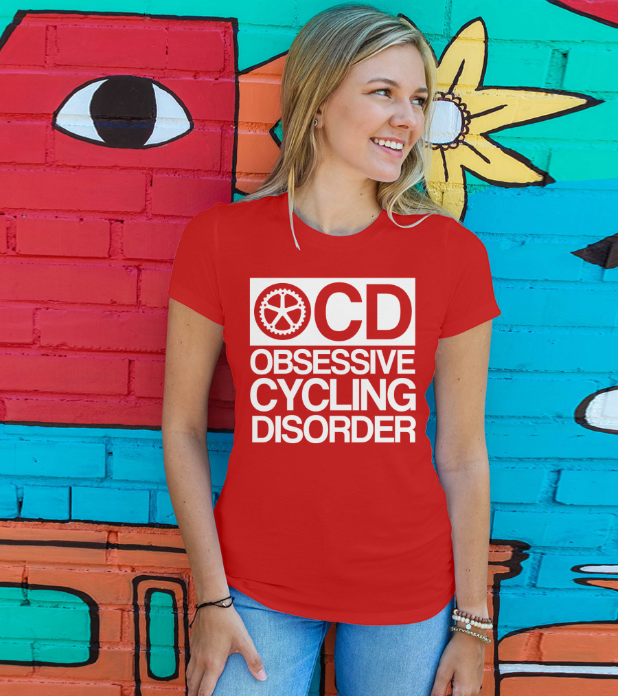 OCD Obsessive Cycling Disorder Gearwheel T-Shirt