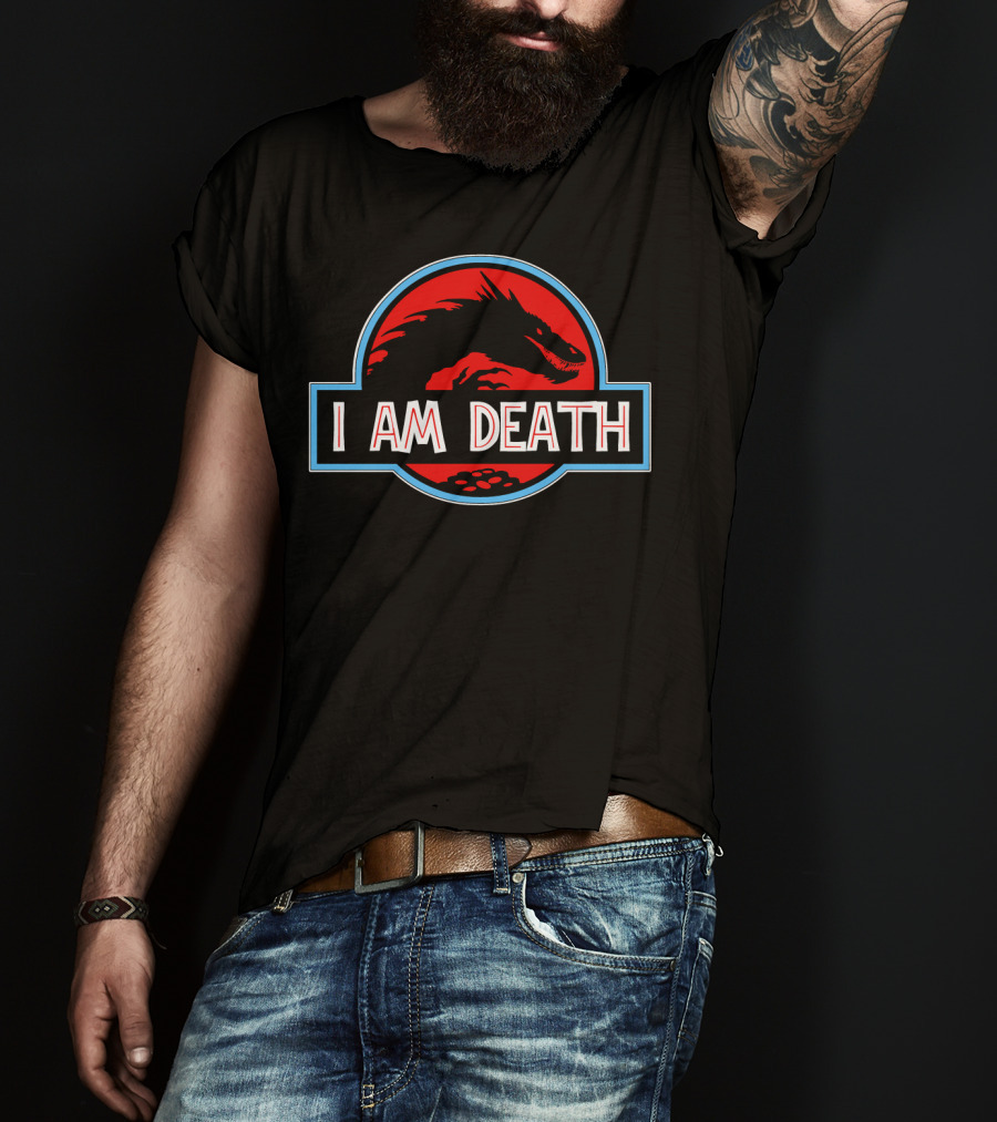 Smaug I Am Death Jurassic Park Style Red Dragon T-Shirt