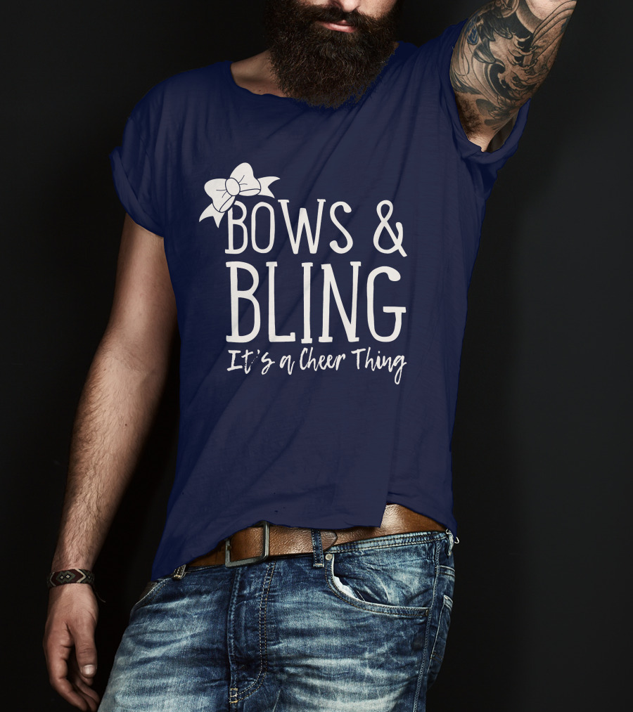 Bows And Bling It's A Cheer Thing Enthusiasts Unite T-Shirt
