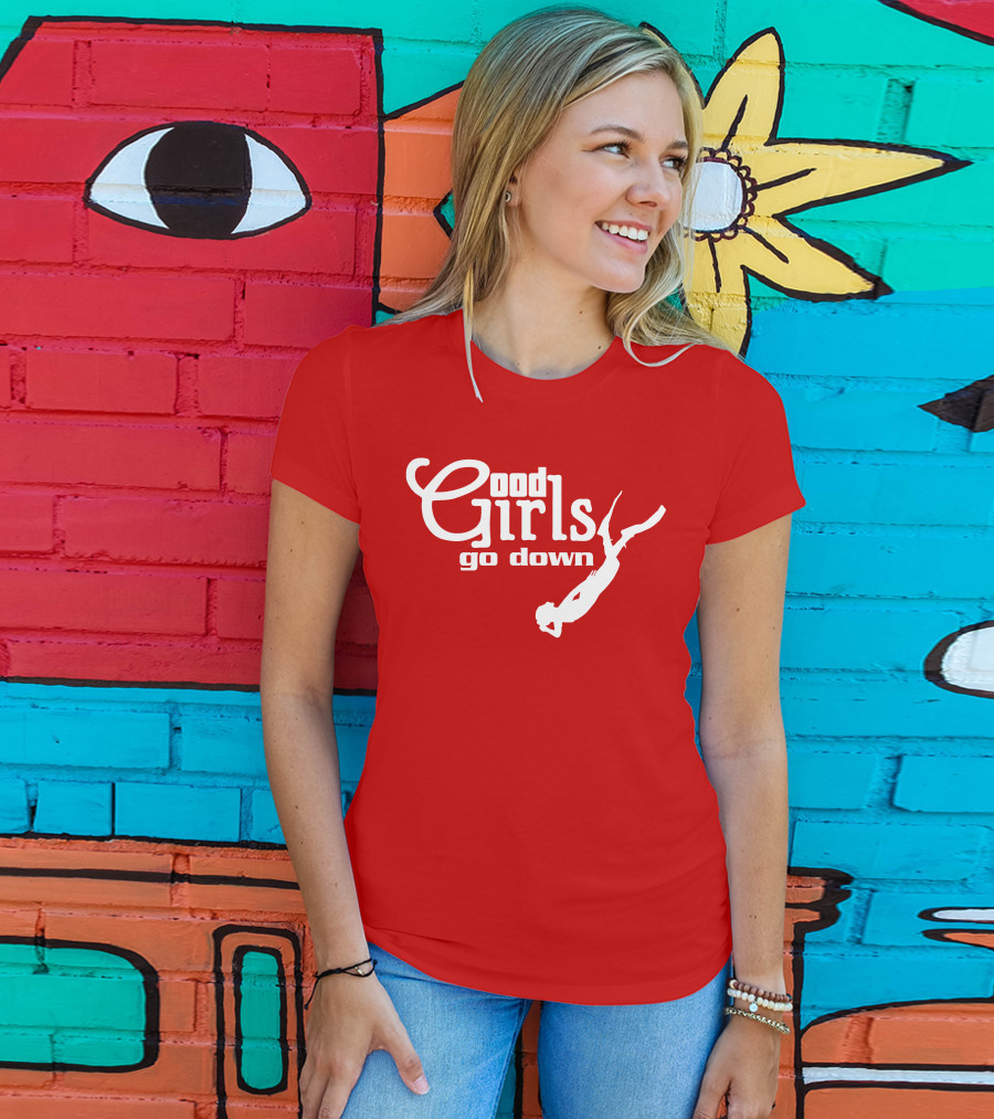 Good Girls Go Down Diving T-Shirt