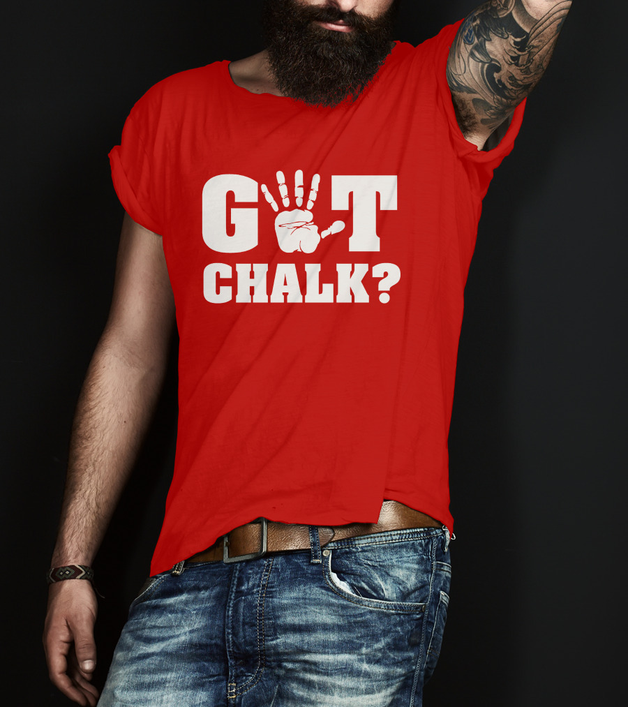 Got Chalk Question Handprint Motif T-Shirt