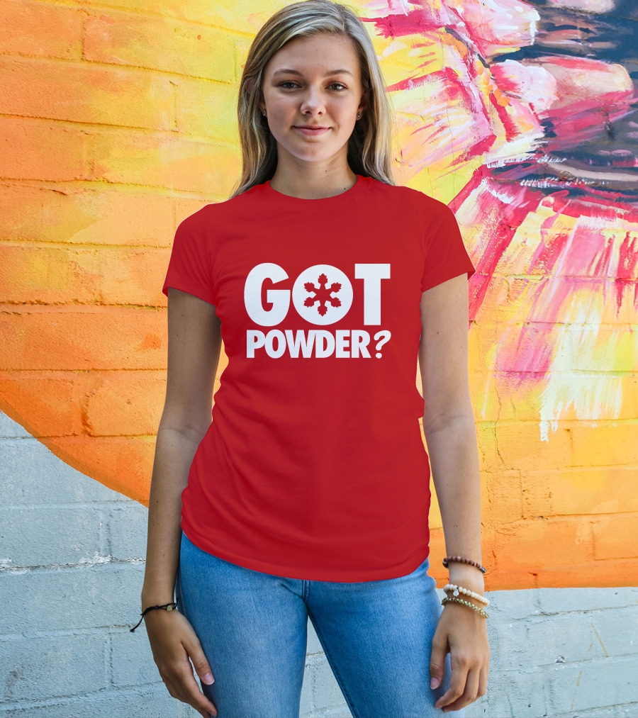 Got Powder Snowflake Skiing Enthusiast T-Shirt