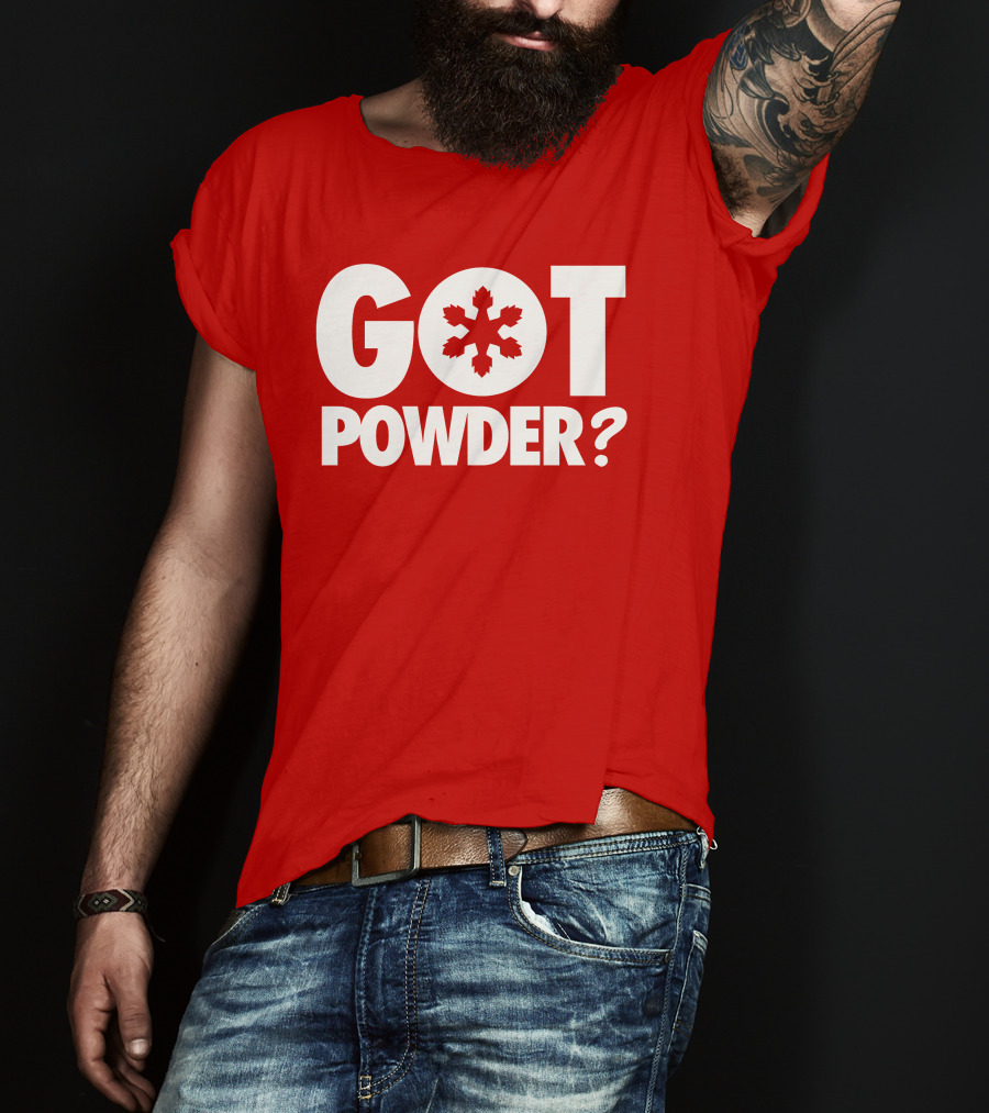 Got Powder Snowflake Skiing Enthusiast T-Shirt