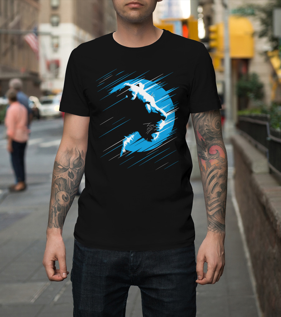 Lioness Blue Predator In Moonlight Stripes T-Shirt