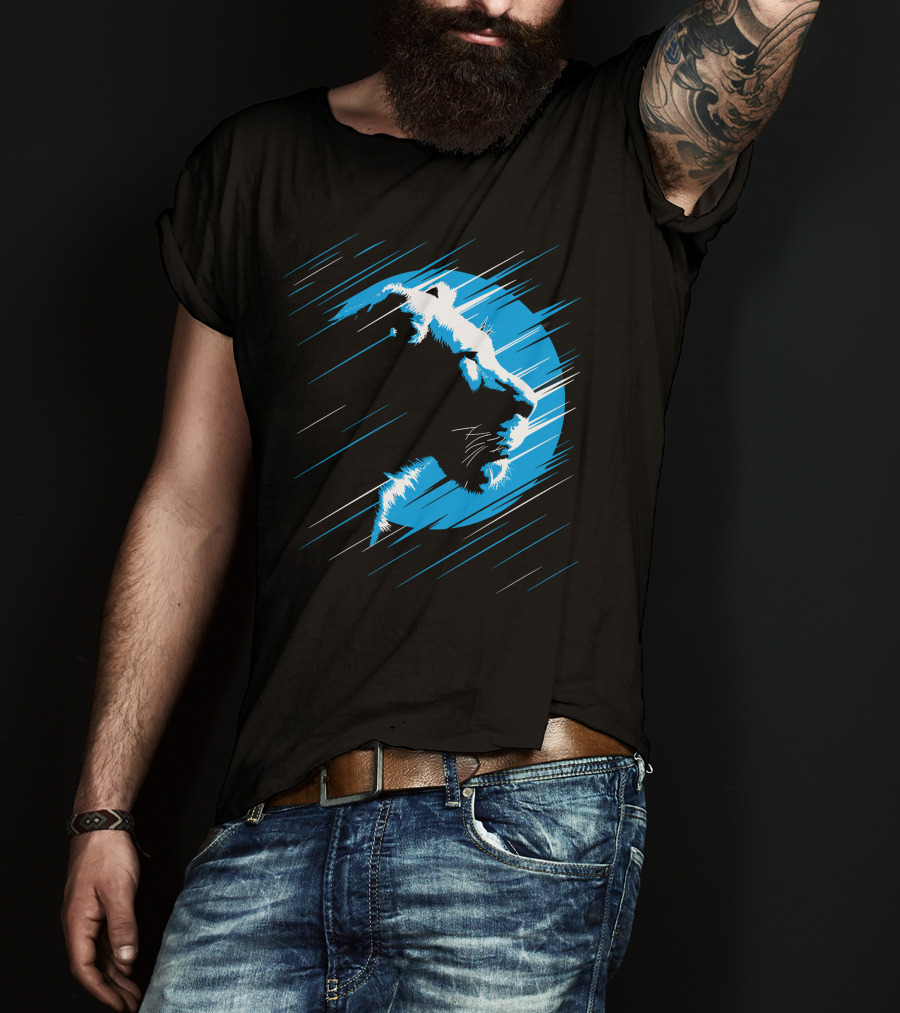 Lioness Blue Predator In Moonlight Stripes T-Shirt