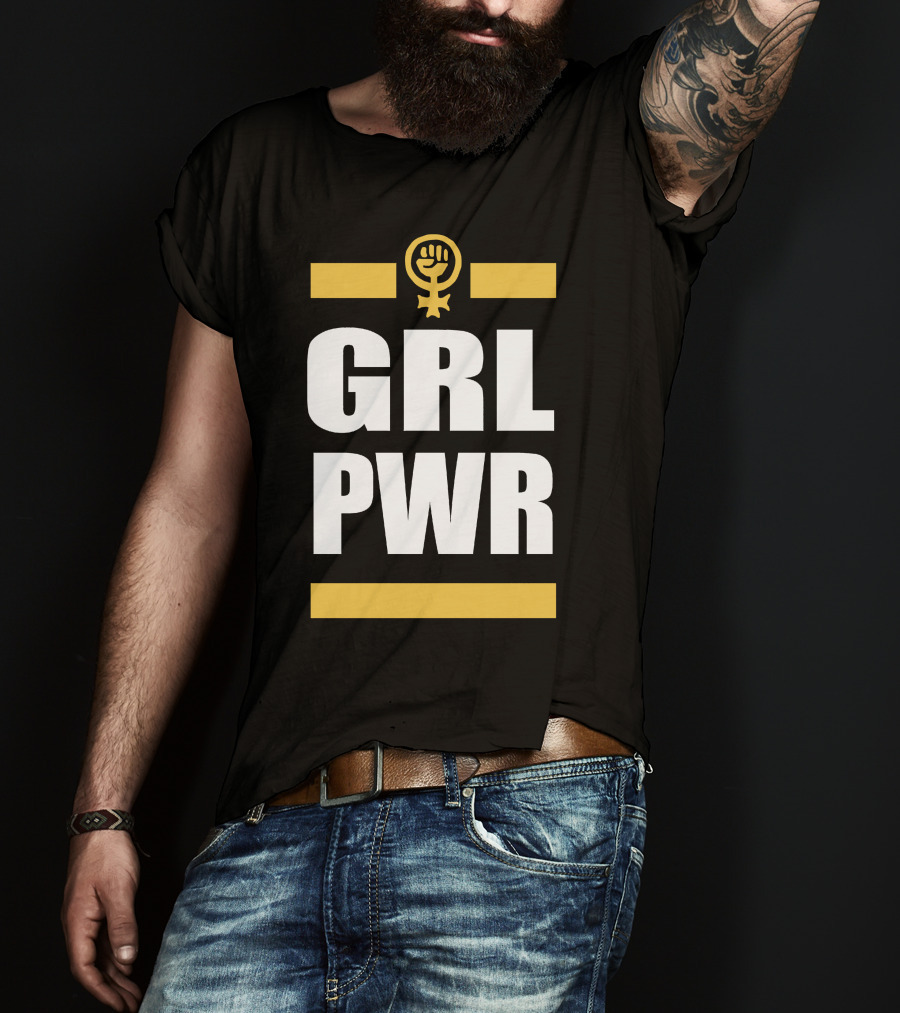 GRL PWR Feminist Symbol Empowerment T-Shirt