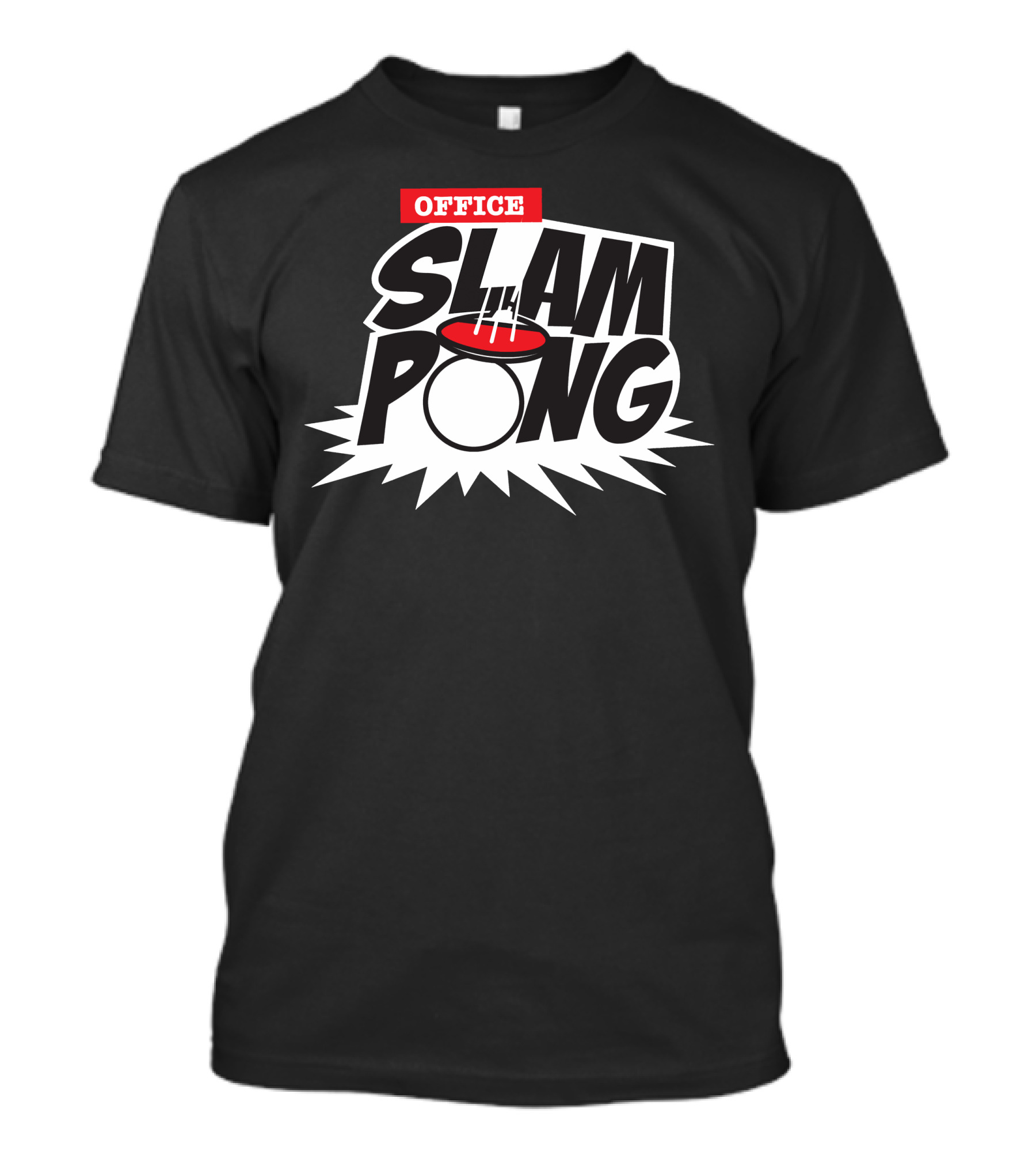 Office Slam Pong Beverage Challenge Burst T-Shirt