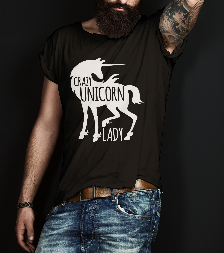 CRAZY UNICORN LADY T-Shirt