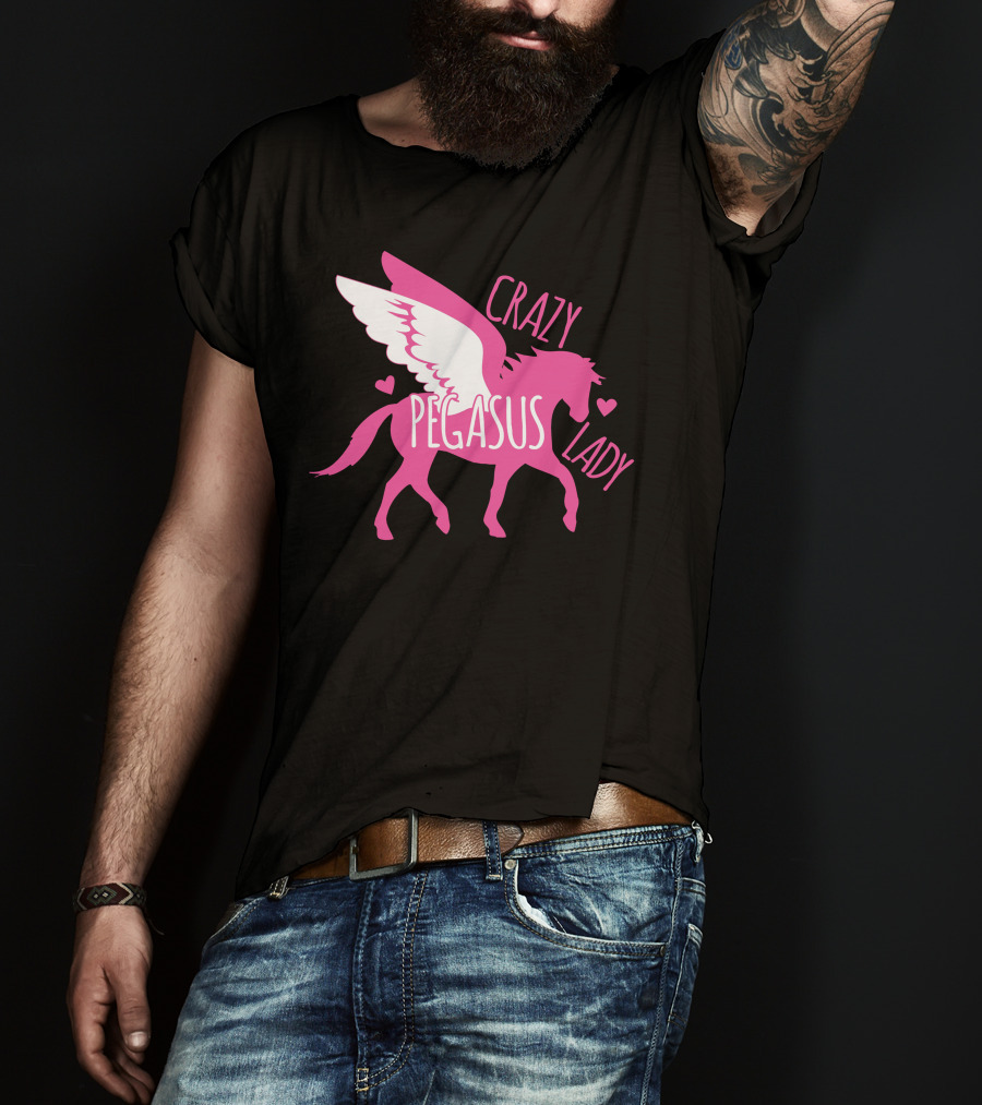 CRAZY PEGASUS LADY T-Shirt
