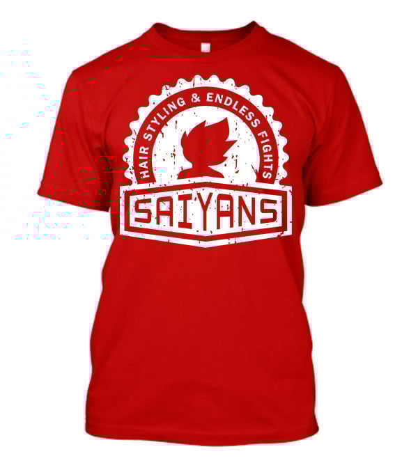 CREST SERIES Saiyans Hair Styling And Endless Fights T-Shirt