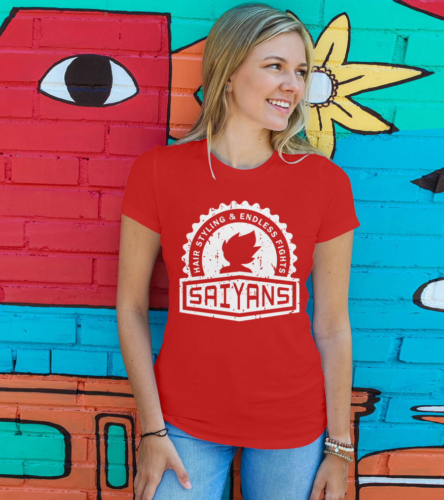 CREST SERIES Saiyans Hair Styling And Endless Fights T-Shirt