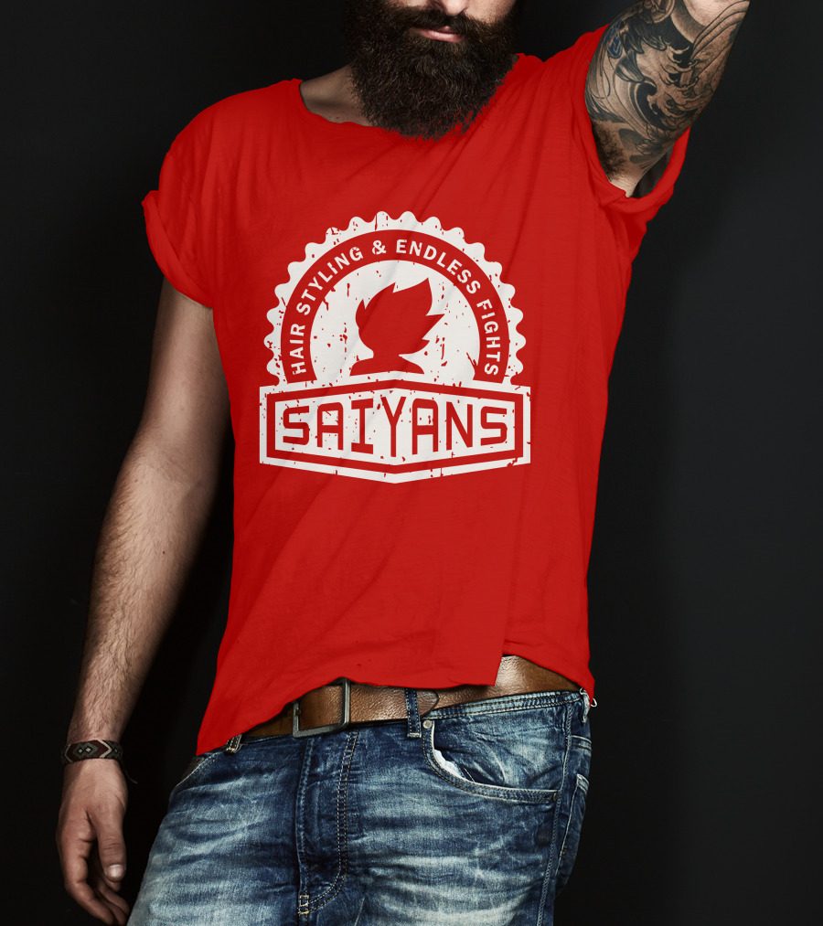 CREST SERIES Saiyans Hair Styling And Endless Fights T-Shirt