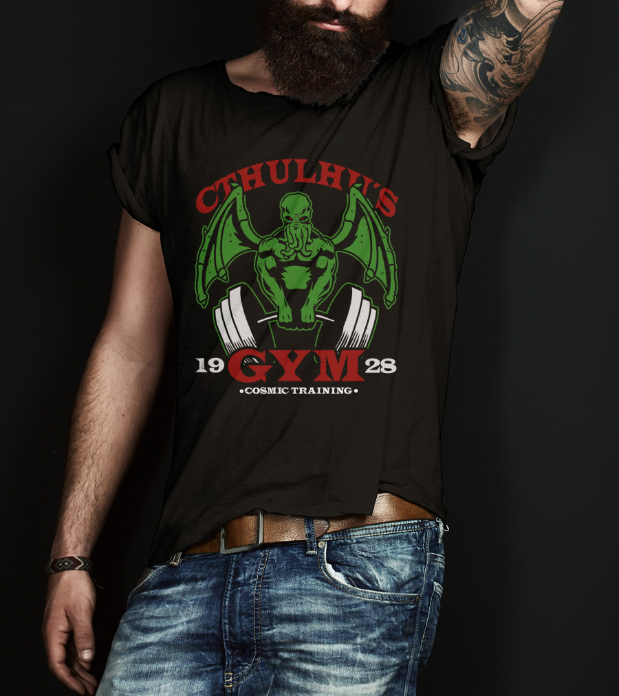 Cthulhu's Gym Cosmic Training 1928 T-Shirt