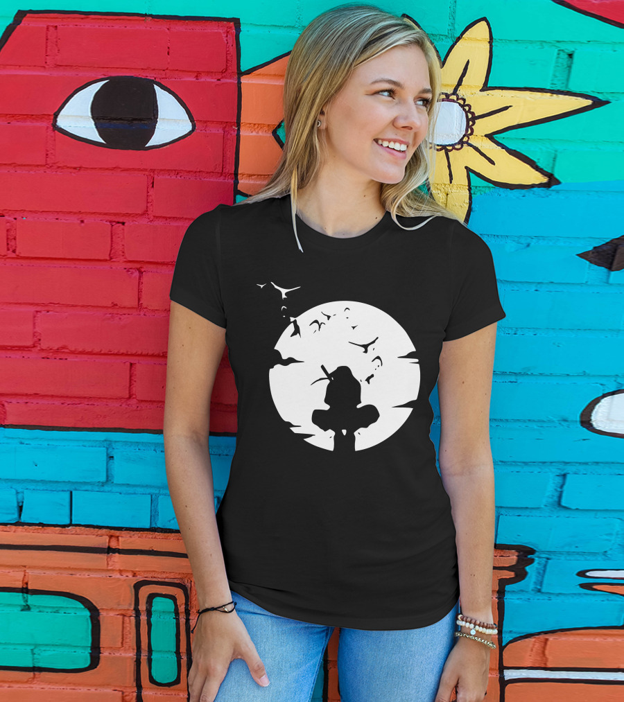 Itachi Uchiha Moonlit Silhouette Stance T-Shirt