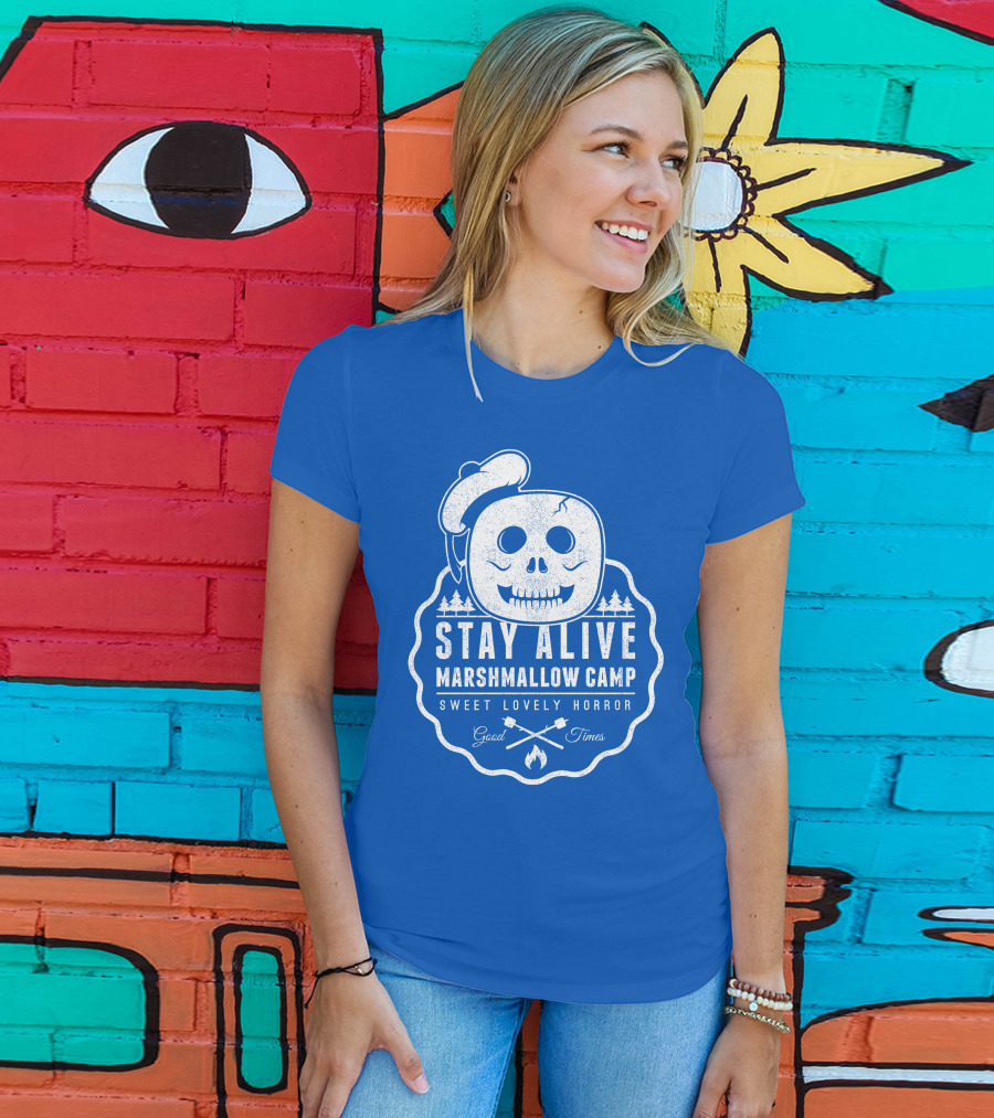 Stay Alive Marshmallow Camp Sweet Lovely Horror Good Times T-Shirt