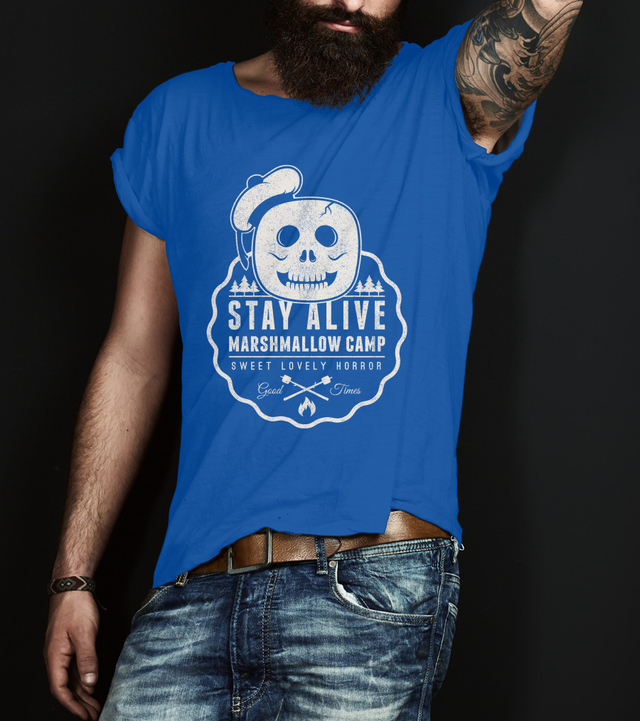 Stay Alive Marshmallow Camp Sweet Lovely Horror Good Times T-Shirt