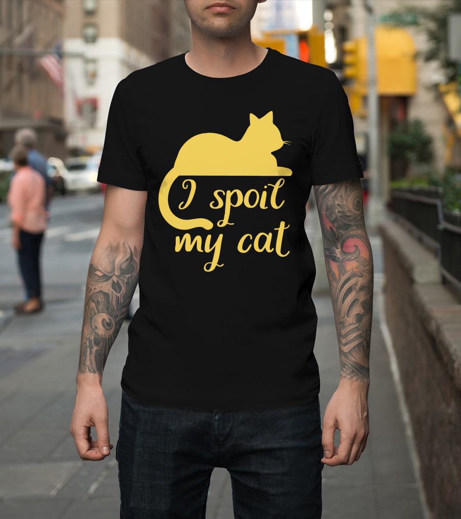 I Spoil My Cat With Yellow Cat T-Shirt