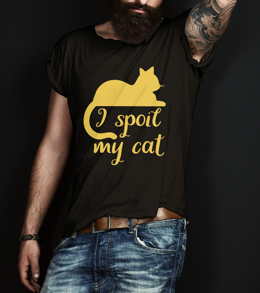 I Spoil My Cat With Yellow Cat T-Shirt