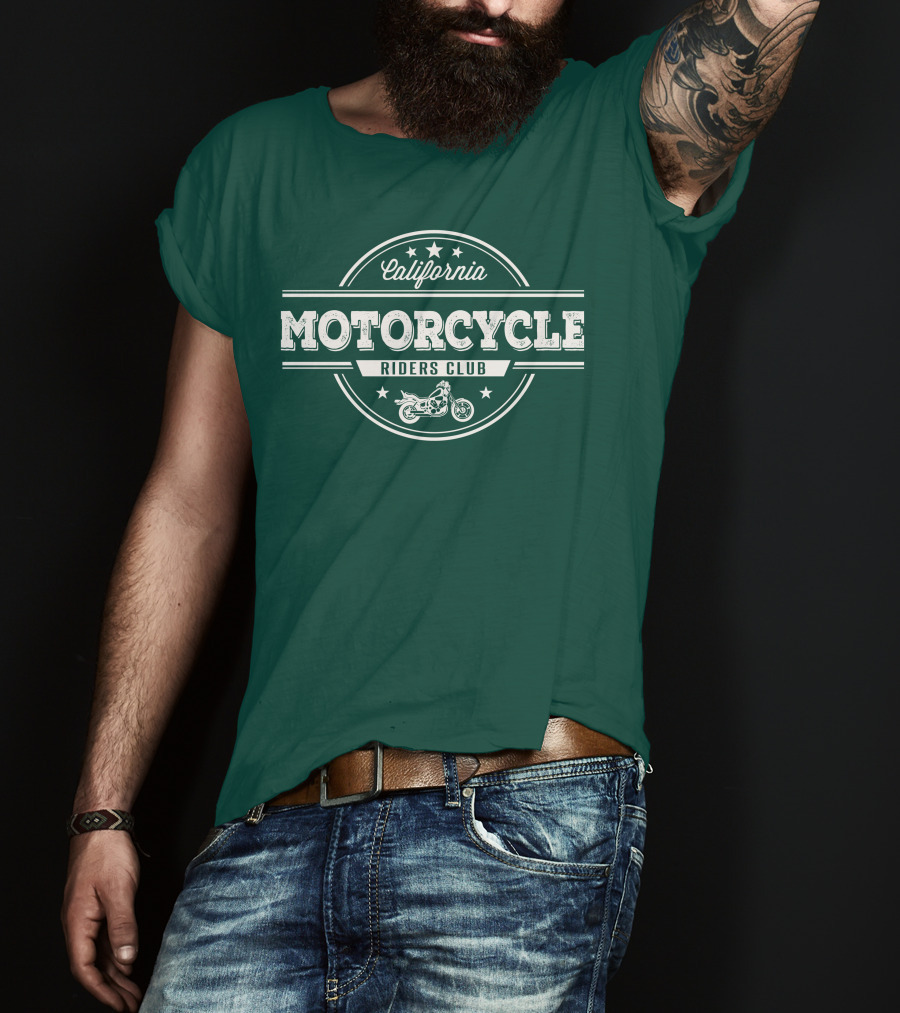 California Motorcycle Riders Club Retro Emblem T-Shirt