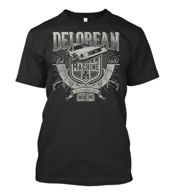 DeLorean Time Machine Est. 1981 Outatime 88 MPH T-Shirt