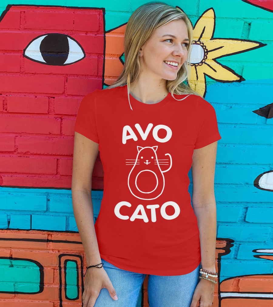 AVO CATO Cat Avocado Pun T-Shirt