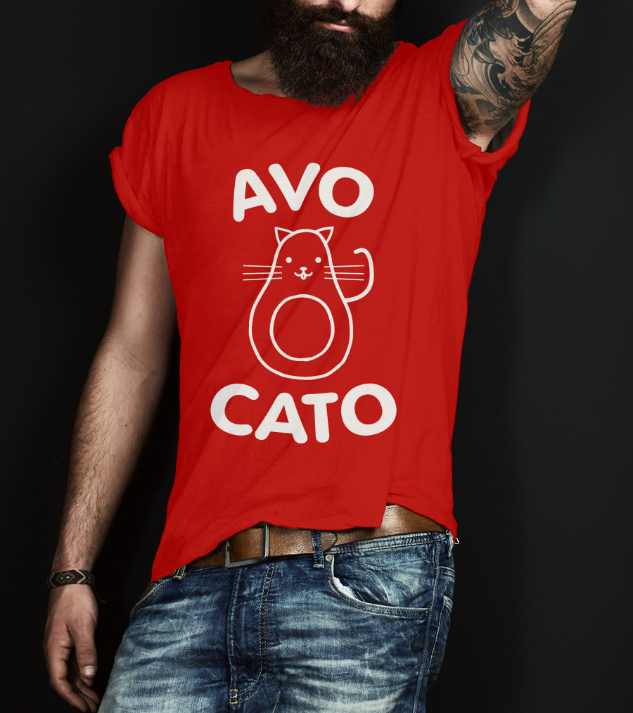 AVO CATO Cat Avocado Pun T-Shirt