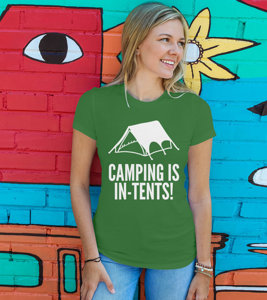 Camping Is In-Tents Camping Tent Image T-Shirt