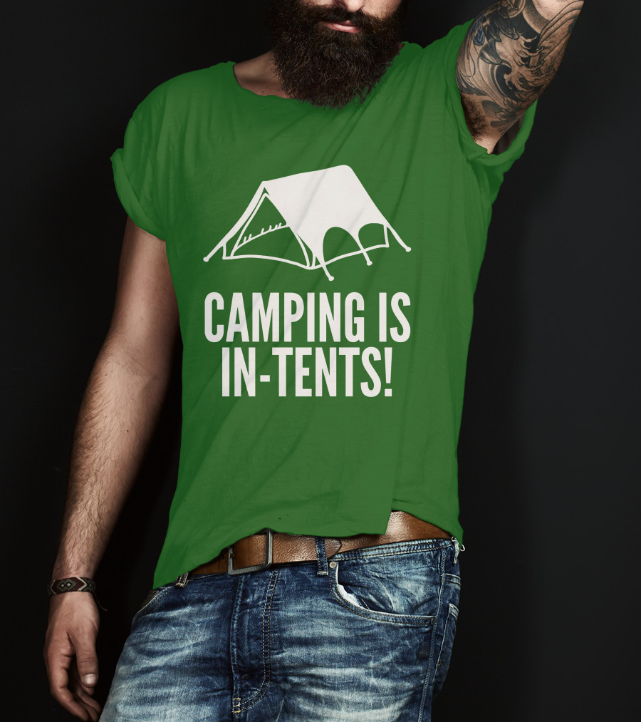 Camping Is In-Tents Camping Tent Image T-Shirt