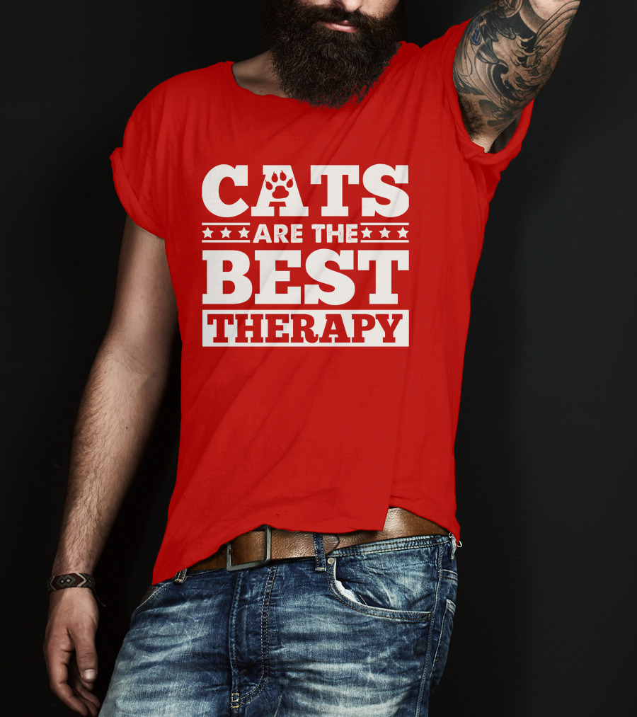 Cats Are The Best Therapy T-Shirt