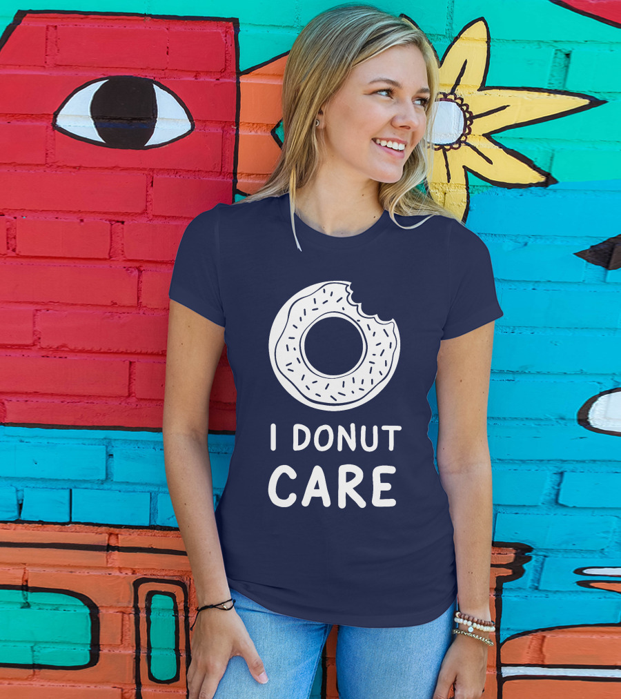 I Donut Care Donut With A Bite T-Shirt