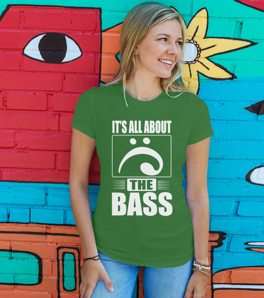 It's All About The Bass Clef Symbol Music Note T-Shirt