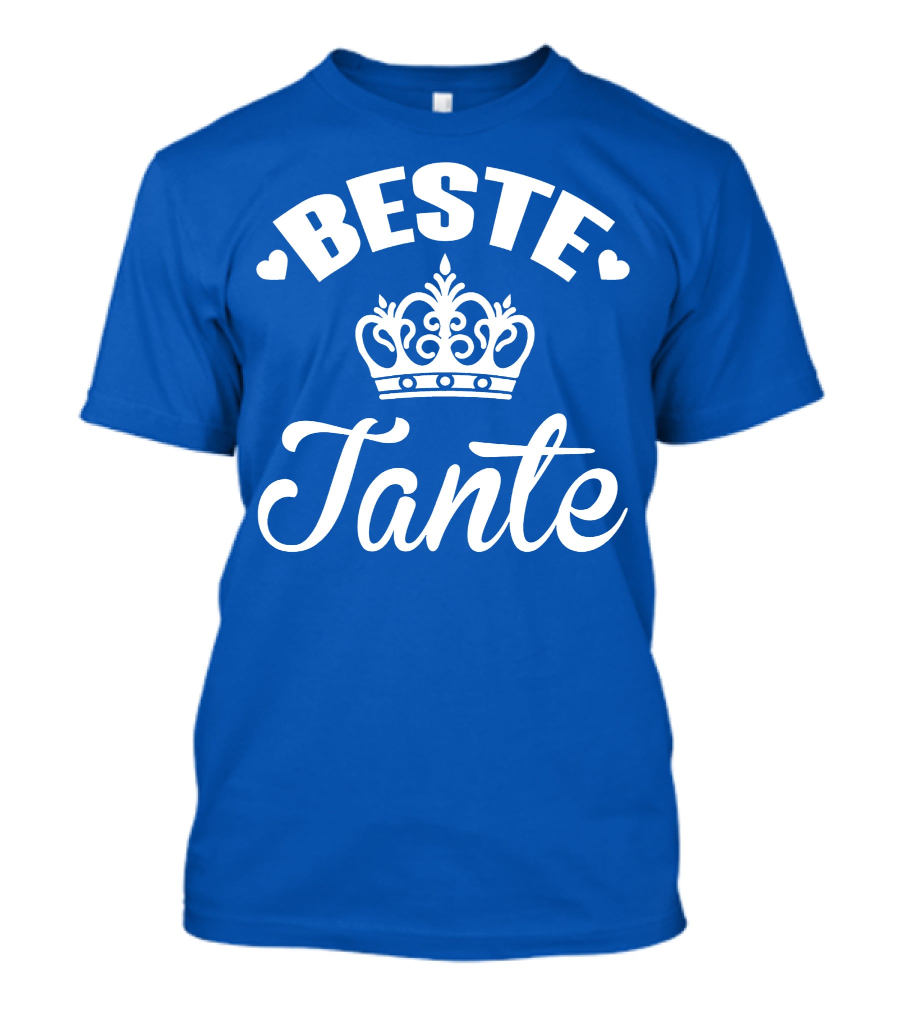 Beste Tante Krone Herz Symbole T-Shirt
