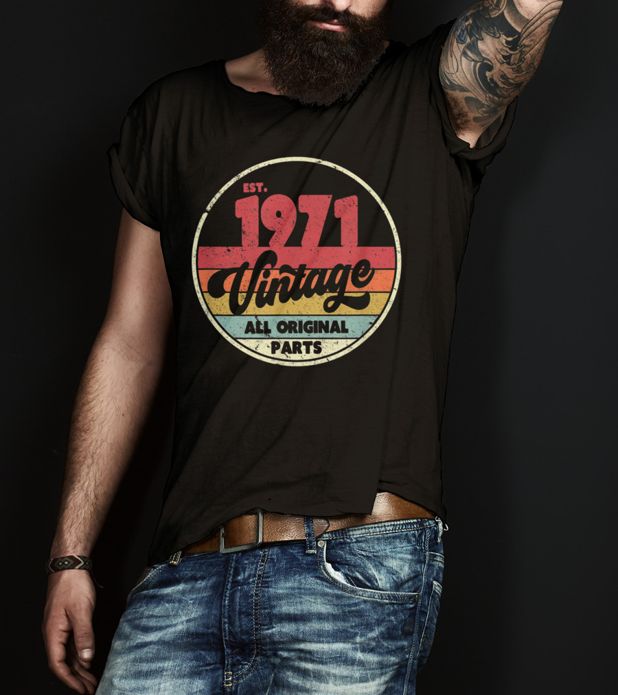 EST. 1971 Vintage All Original Parts T-Shirt