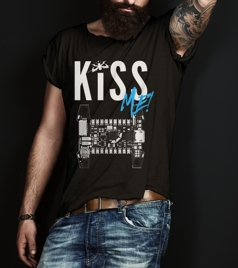 Kiss Me FPV Drone Flight Controller Circuit Board T-Shirt