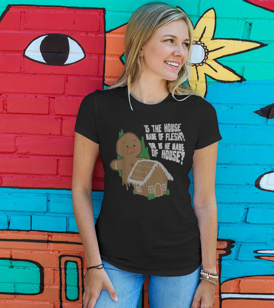 Funny Animation Cute Comics Gingerbread House Paradox T-Shirt