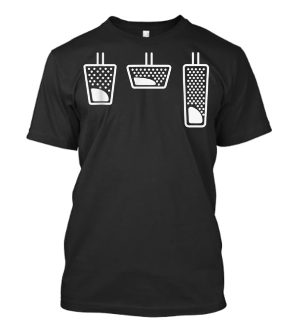 Gas Brake Clutch Pedal JDM Race Car Drifting Icons T-Shirt