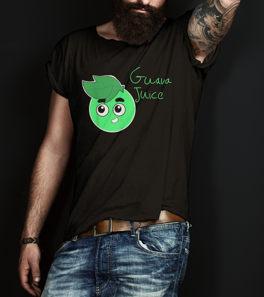 Guava Juice Green Cute Cartoon Face Youth T-Shirt