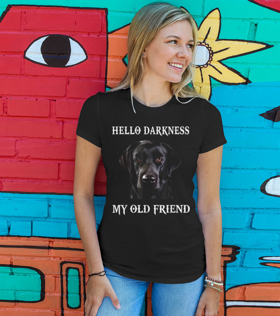 Hello Darkness My Old Friend Labrador T-Shirt