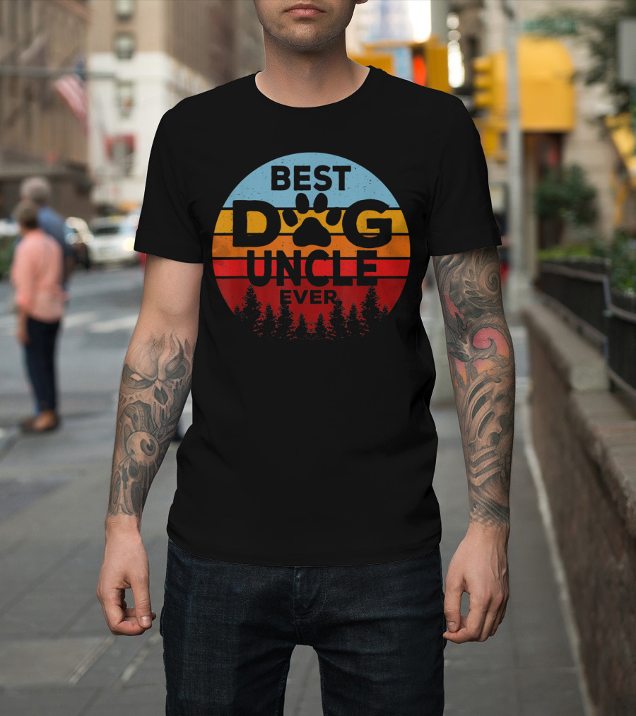 Best Dog Uncle Ever Vintage T-Shirt