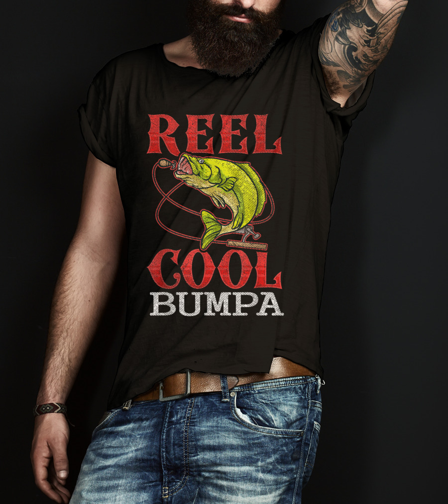 Mens Reel Cool Bumpa Fishing Lover Reel Cool Bumpa T-Shirt