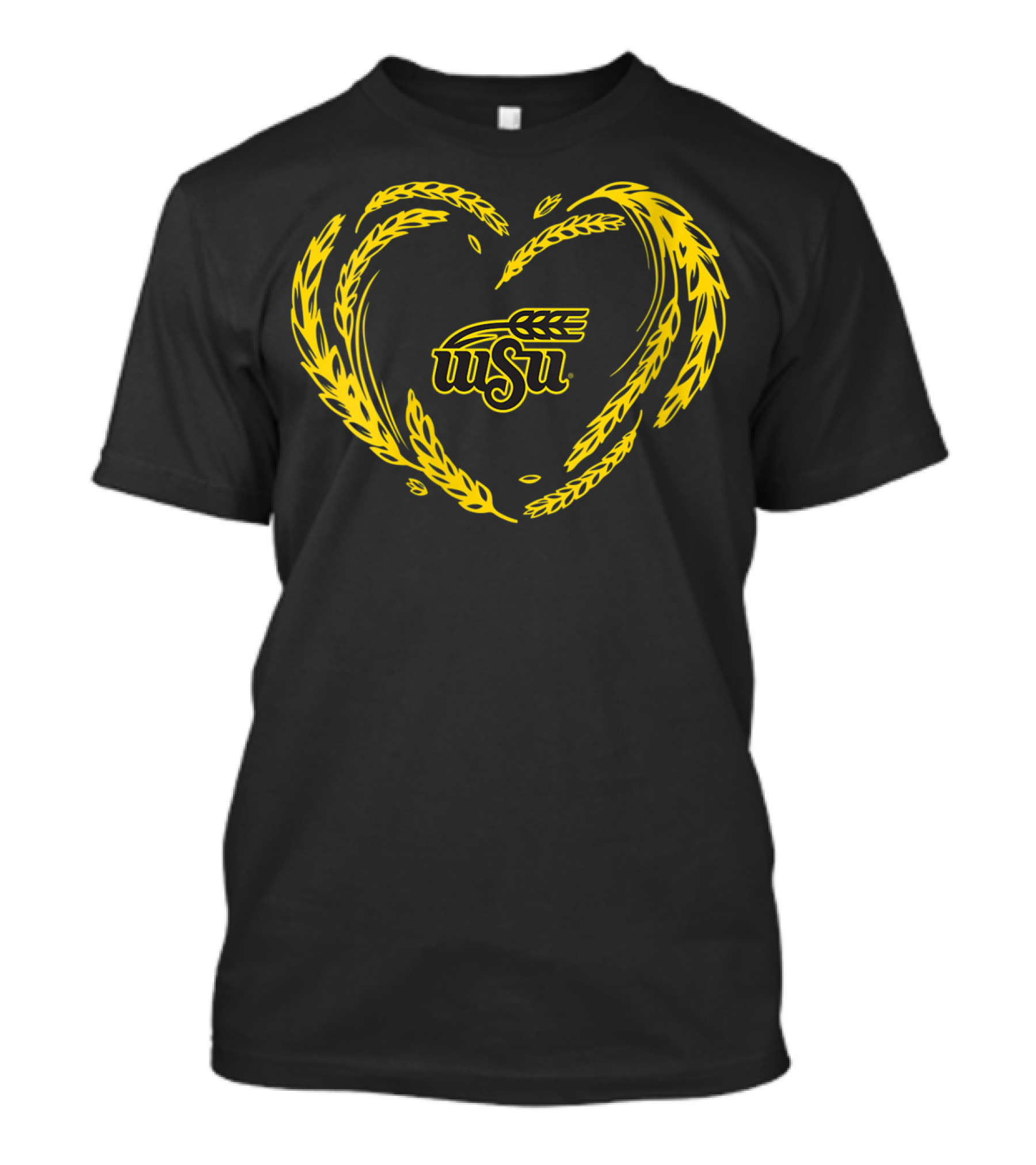 Wichita State Shockers WSU Wheat Heart T-Shirt