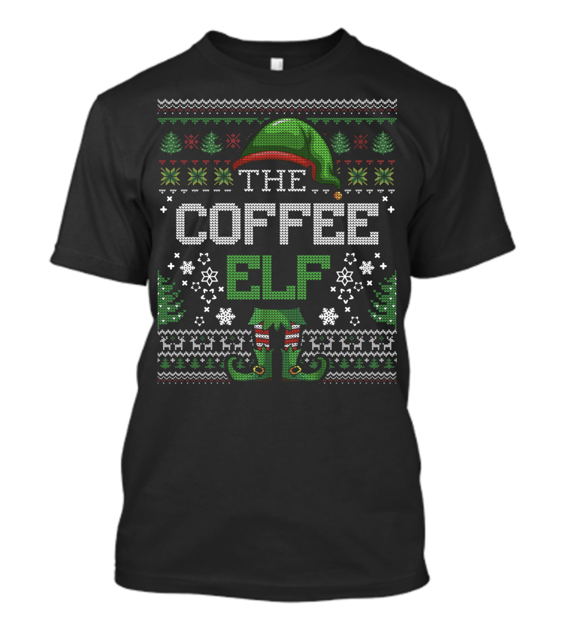 The Coffee Elf Christmas T-Shirt