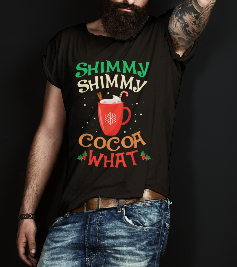 Shimmy Shimmy Cocoa What Christmas Snowflake Candy Cane Mug T-Shirt