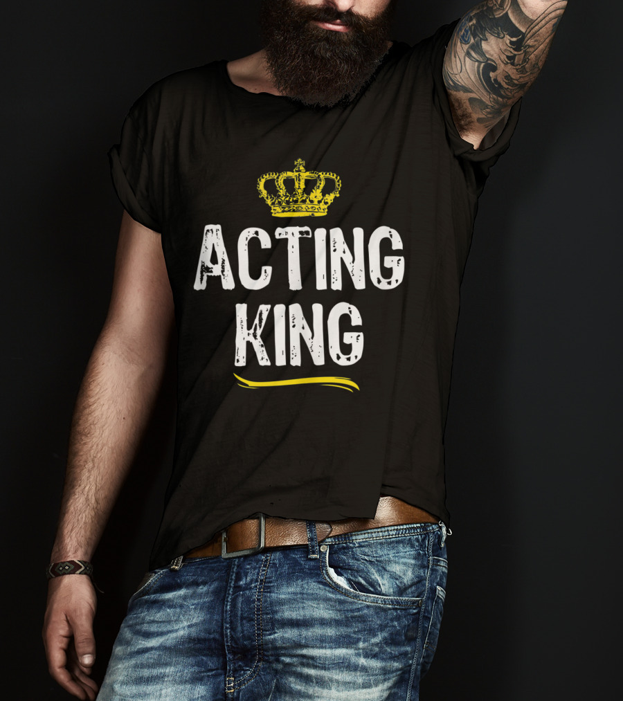 Acting King Funny Cool Accountant Crown T-Shirt