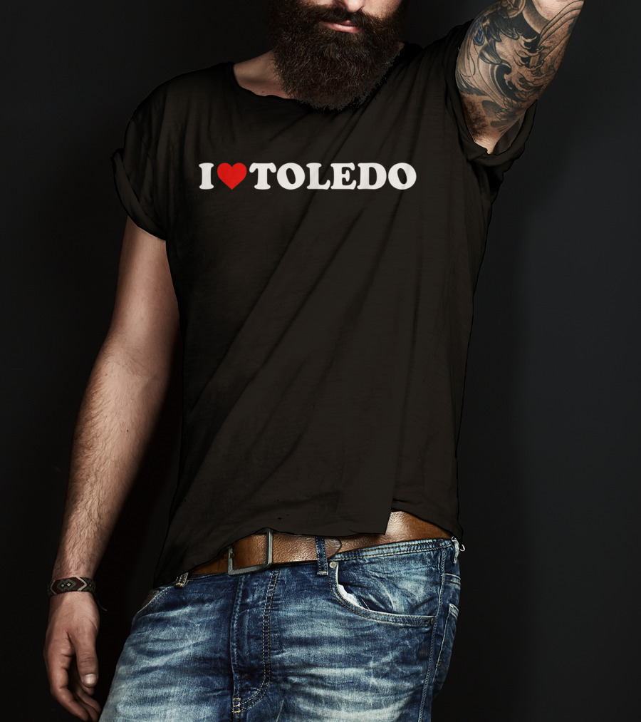 I Heart Toledo Text T-Shirt