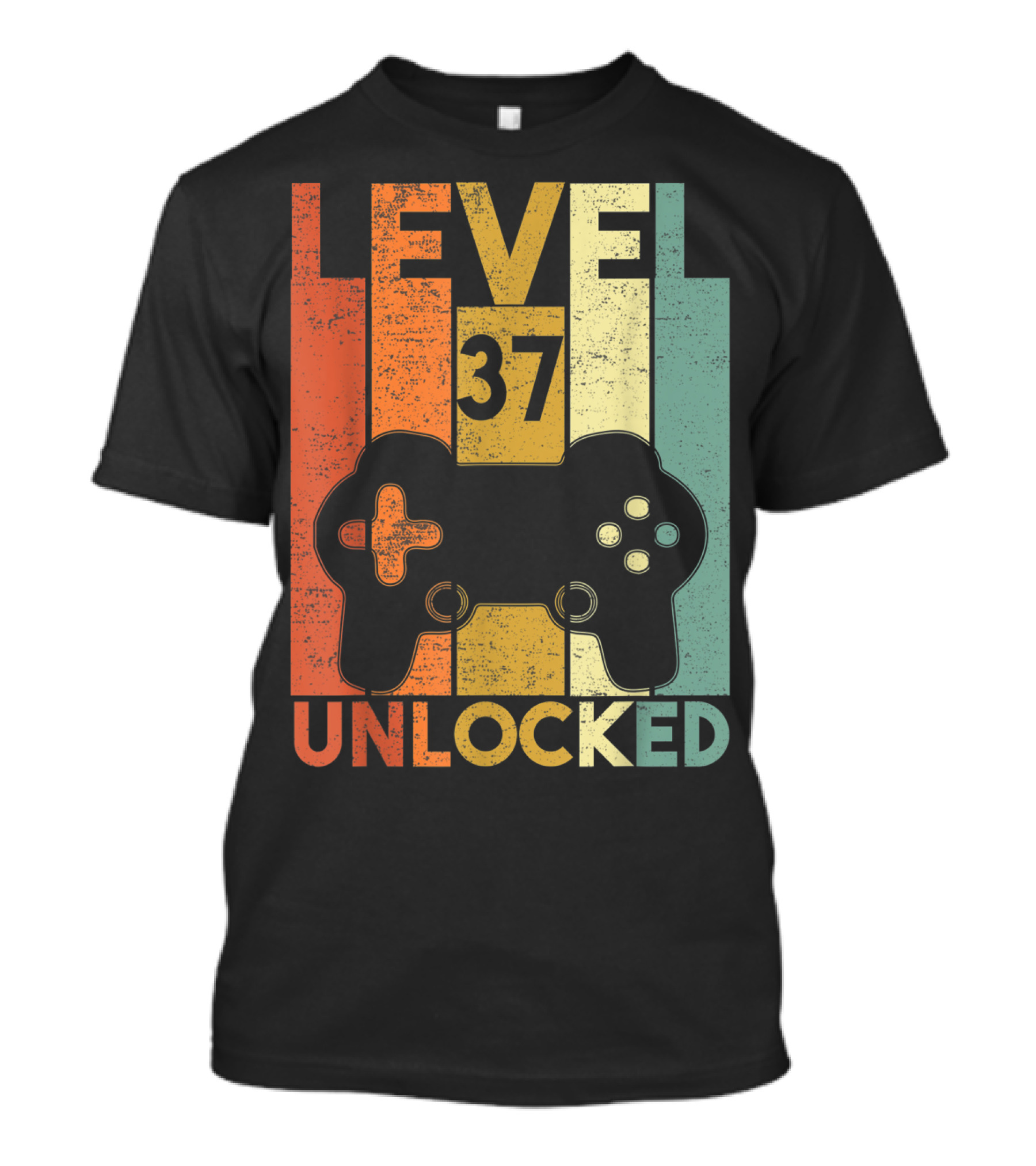 Level 37 Unlocked 1983 Birthday Gaming Controller T-Shirt