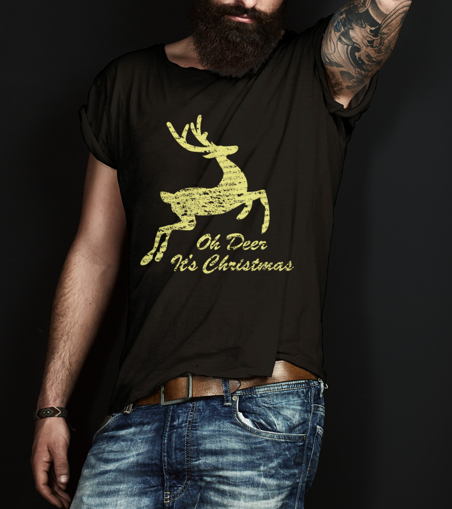 Oh Deer It's Christmas Holiday Reindeer T-Shirt